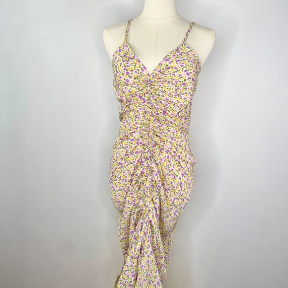 Cupshe - Floral Purple / Yellow Maxi Summer Dress - Picture 9 of 9